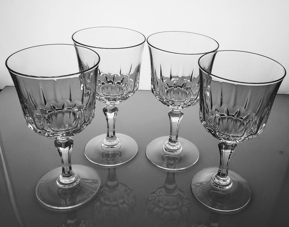 Vintage Wine Glasses Cristal D'Arques Durand St. Germain Etsy