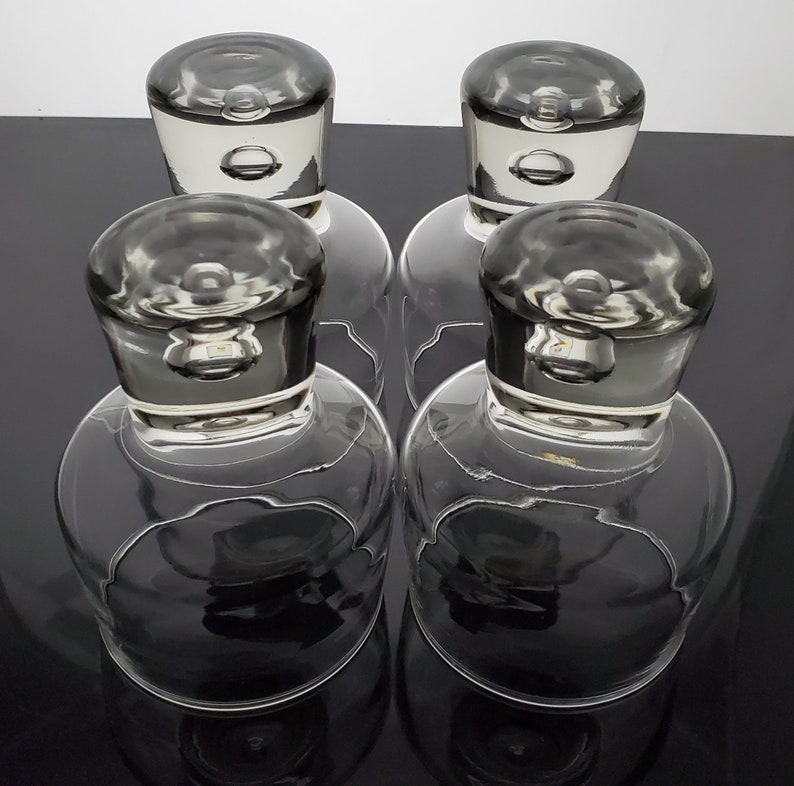 Kosta Boda Mambo Water Goblets Vintage Mod Bubble Stem Goblets Scandinavian Barware Sweden Vicke Lindstrand Designed 4 image 10