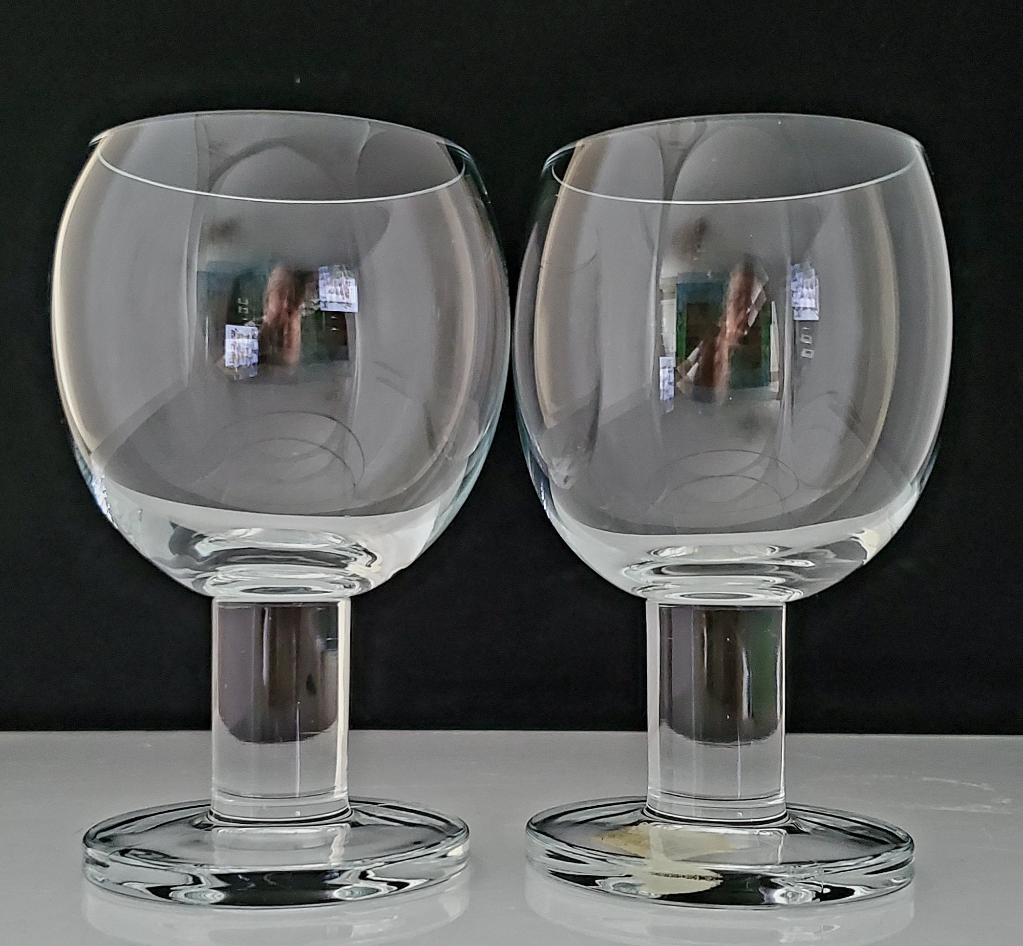 Crate & Barrel Clear Drinking Glasses