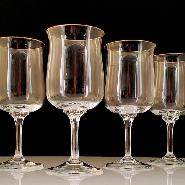 Lenox Gold Trimmed Glasses Etsy