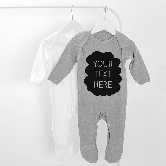 etsy personalised baby grow
