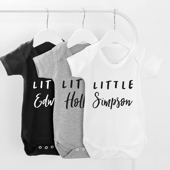 etsy personalised baby grow
