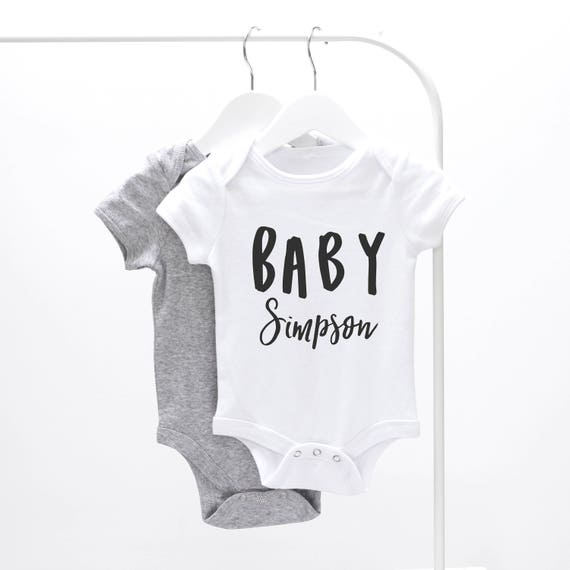 Baby Grow Personalised Baby Gift Baby 