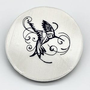 Hummingbird Embroidered Silk Kippah