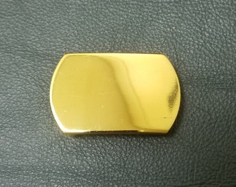 Hebilla a presión ovalada de latón macizo de 1" y 24 mm