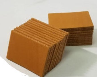 Paquete de 10 parches de etiquetas de cuero genuino de 2.5 X 3 "Impresora de grabado láser 3D Rectángulo en blanco