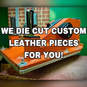 We Custom Die Cut Leather Tags Pieces Labels Patches Blanks Debossing Available