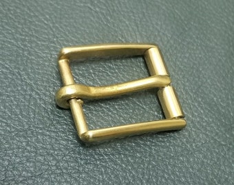 Hebilla de cinturón con rodillo de latón macizo de 1" y 25 mm