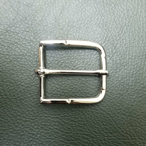 1.25&quot; Rib. Co. Zinc Belt Buckle Nickle Finish