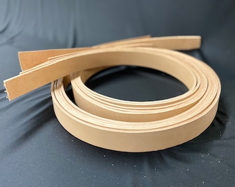 Natural 1.5" pulgadas 38 mm de ancho 9/10 oz. Correas de cinturón de cuero Tiras Cinturón de herramientas en blanco