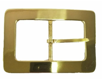 Hebilla de cinturón grande de latón macizo de 1 5/8" (40 mm)