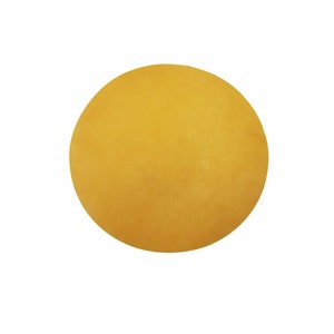 May include: A solid yellow circle.