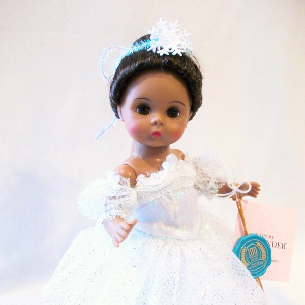 WALTZ OF The SNOWFLAKES Madame Alexander 8" African American Nutcracker Ballet Doll with Box and Tag - Rare Holiday Christmas Ballerina Doll