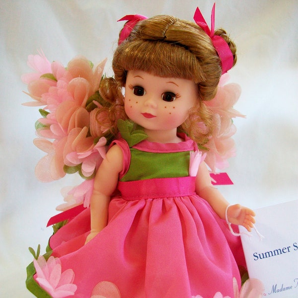 SUMMER SMILES FAIRY Madame Alexander 8" Doll with Box and Tag - Rare, Retired Flower Garden Fairy Doll