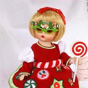 VISIONS OF SUGARPLUMS Madame Alexander 8 Christmas Doll with Box and Tag Rare, Retired Holiday Doll image 1