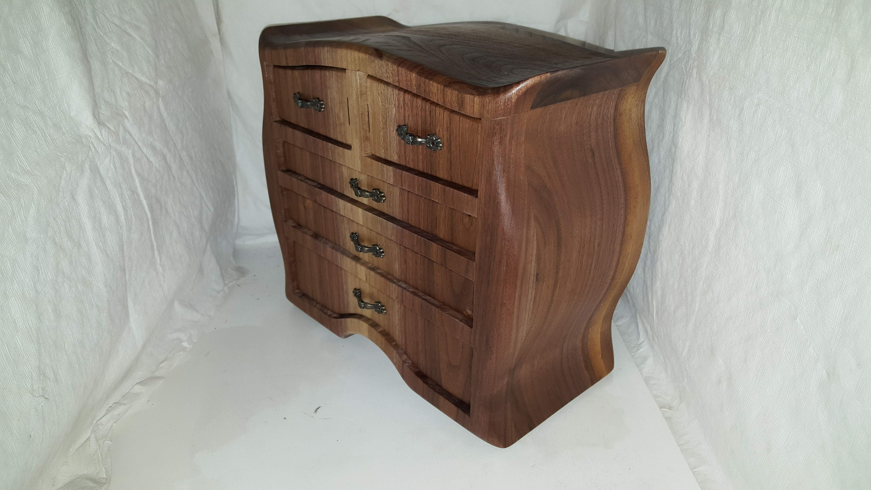 Bandsaw box made from black walnut
