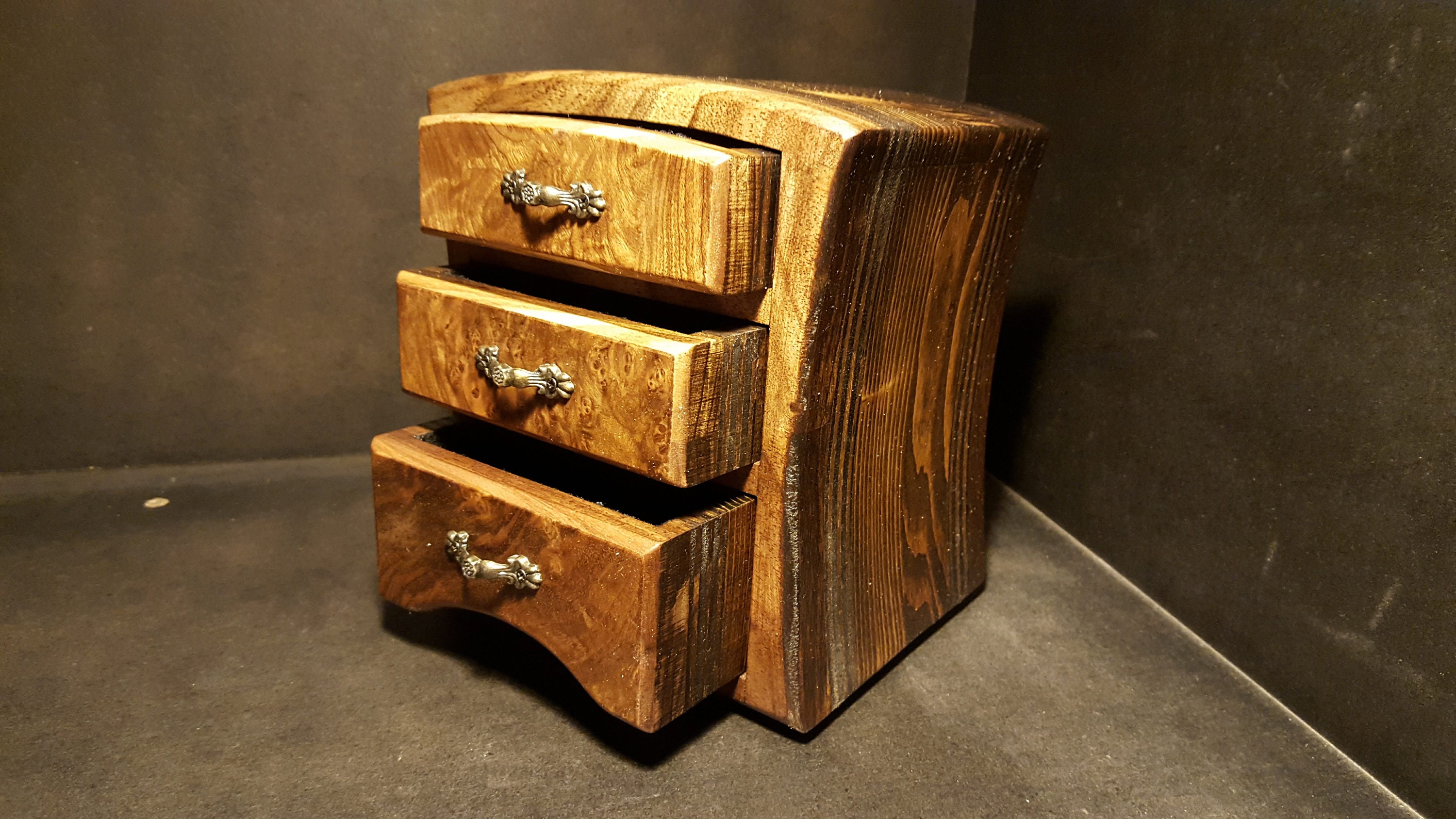 Bandsaw Box Made From Black Walnut Walnut Burl Douglas Fir And