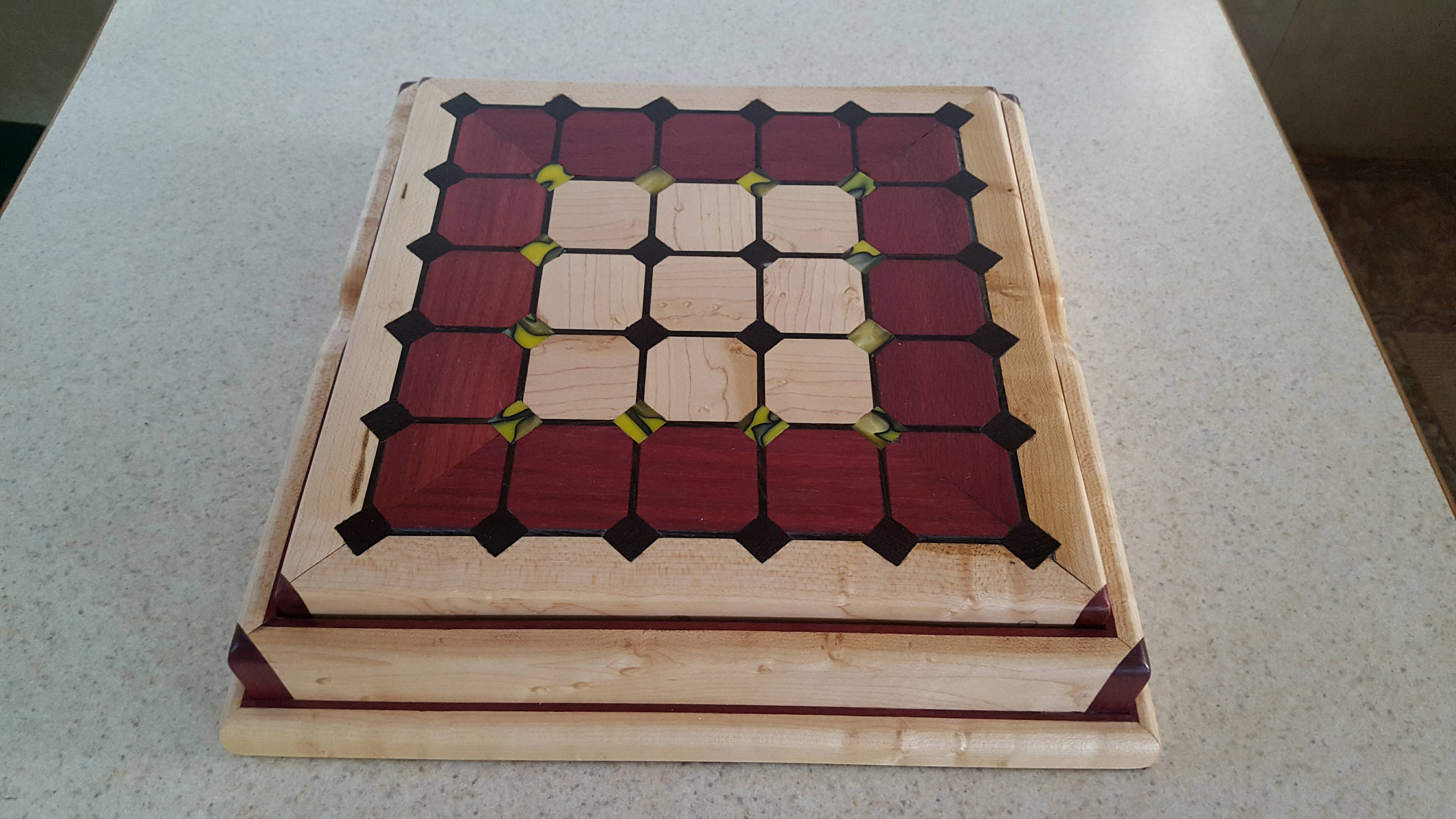 Tak Box Set Made From Purple Heart Birdseye Maple Wenge And Acrylic