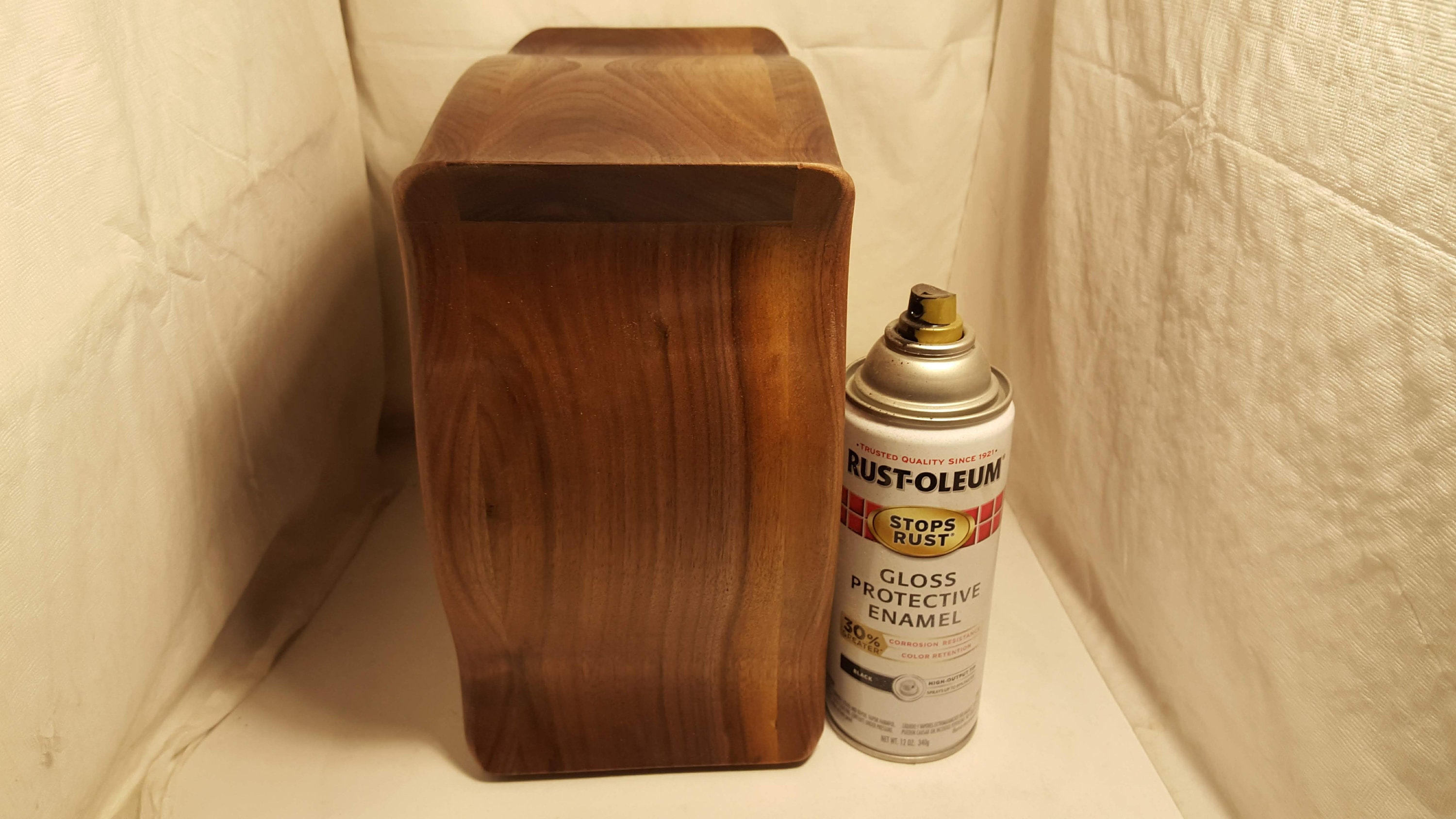 Bandsaw box made from black walnut