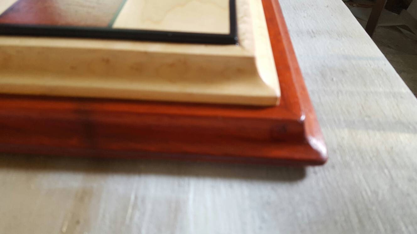 Chessboard Made From Padauk Maple Birdseye Maple And Ebony With