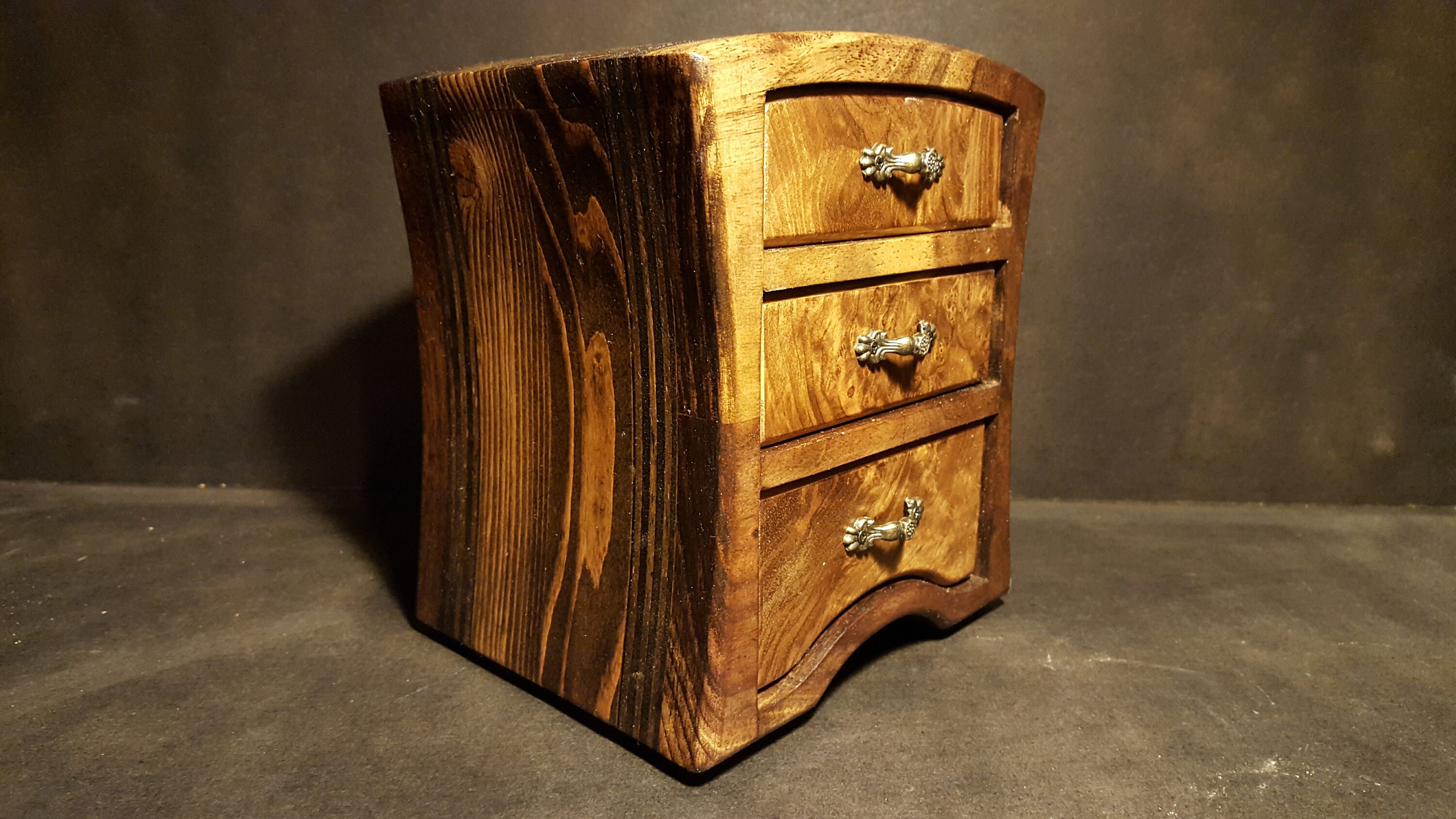 Bandsaw Box Made From Black Walnut Walnut Burl Douglas Fir And