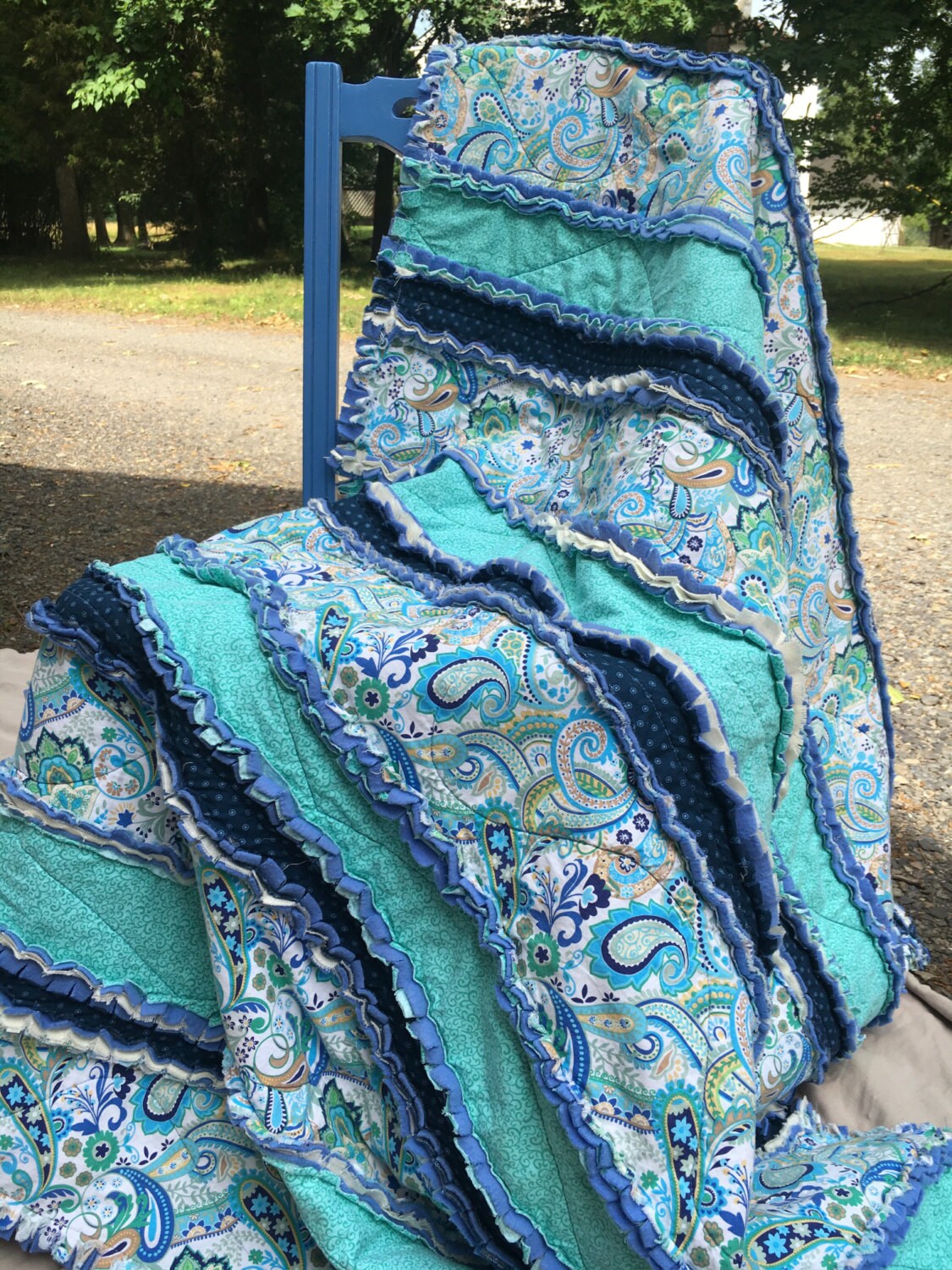 Rag quilt lap quilt patchwork quilt quilts for sale Etsy