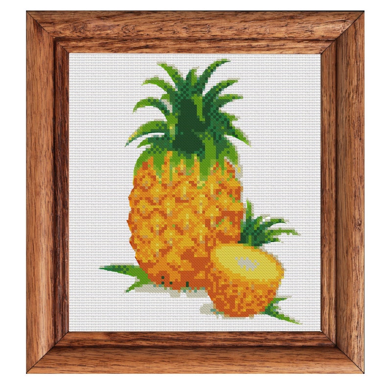 Pineapple Counted Cross stitch Pattern PDF Cross Stitch Etsy