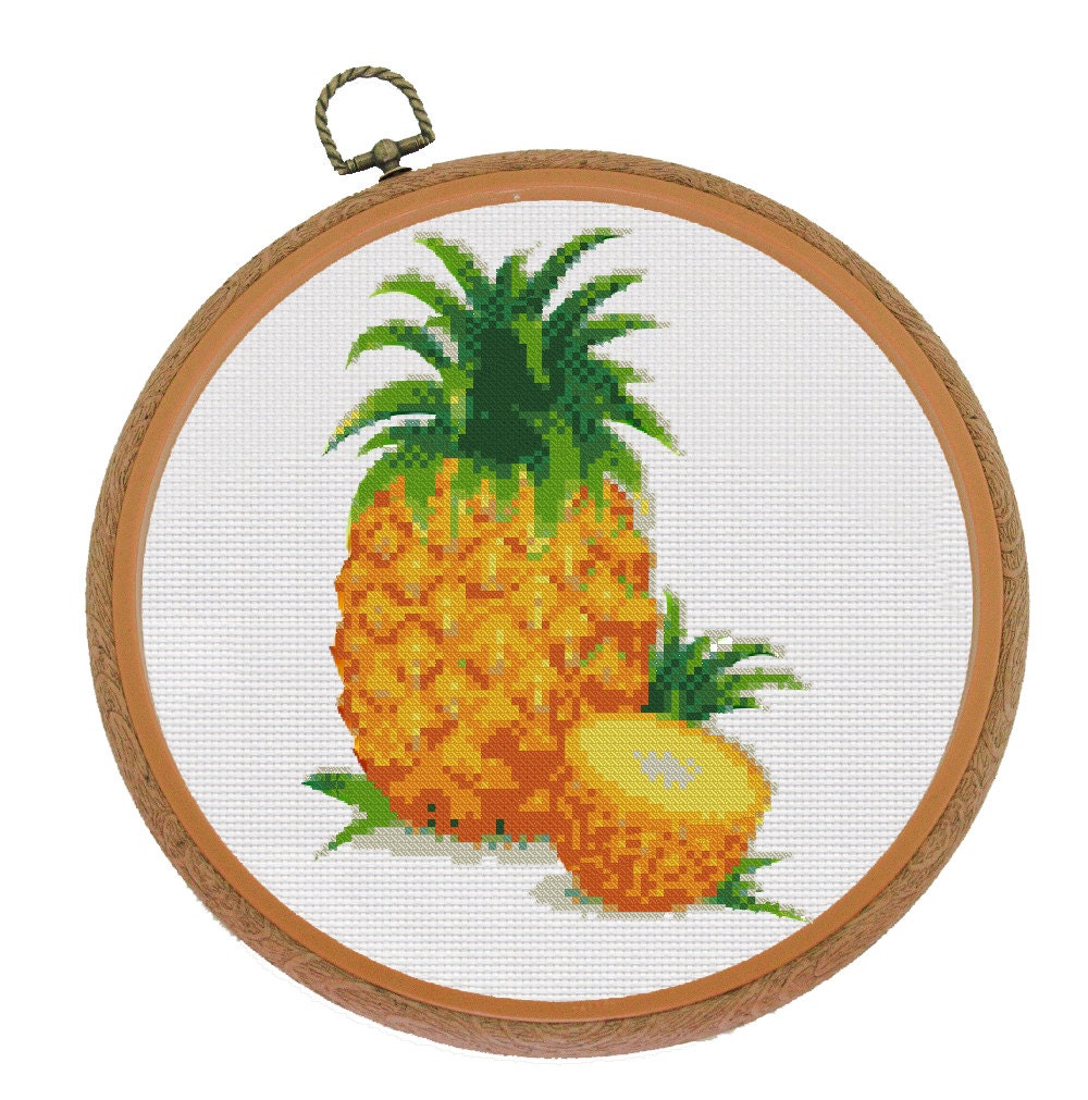PDF Pineapple Cross Stitch Pattern