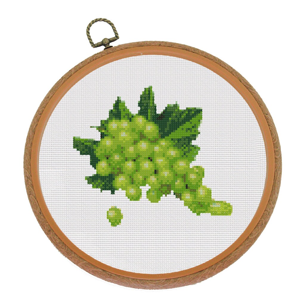 Grapes Counted Cross stitch Pattern PDF Cross Stitch Chart Etsy