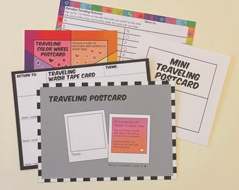 Traveling Postcards Variety Pack of 5