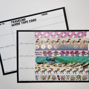 Traveling Washi Tape Postcard (TPC)