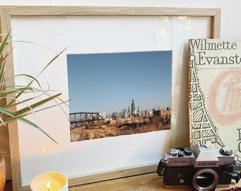 Chicago Photography, Chicago Skyline de West Town, Sears / Willis Tower, Chicago en otoño