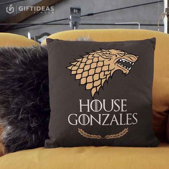 Game of Thrones Pillow of House Stark. Game of Thrones Gift. Etsy