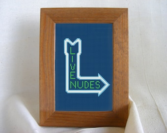 Live Nudes Cross Stitch Pattern