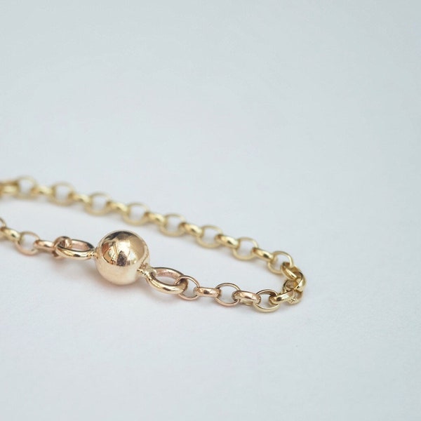 9ct gold chain ring