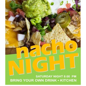 Nacho Night - Program Advertisement - Text Fully Editable