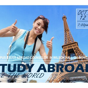 Study Abroad - Program Advertisement - Text Fully Editable