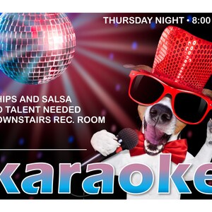 Karaoke -  RA Program Advertisement - Text Fully Editable