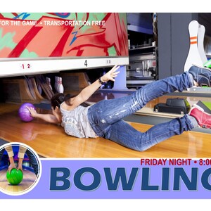 Bowling - Program Advertisement - Text Fully Editable