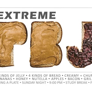 Extreme PB&J - Program Advertisement - Text Fully Editable