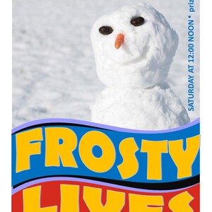 Snowman Building - Program Advertisement - Text Fully Editable