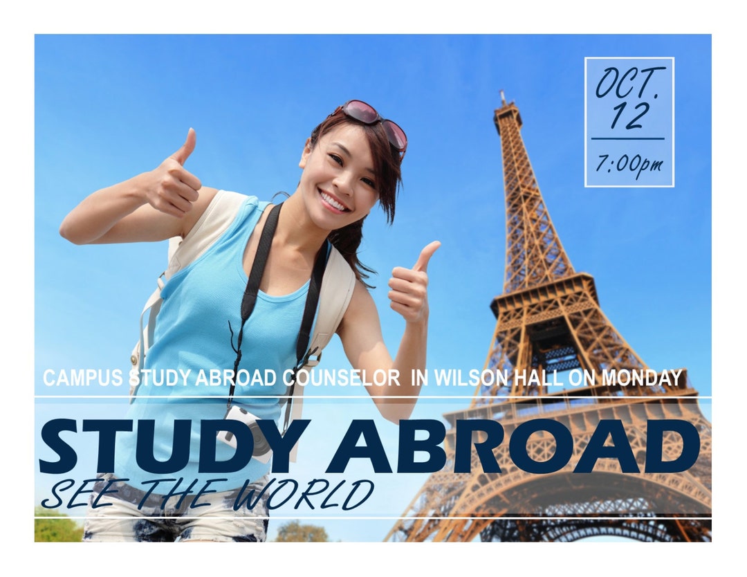 Study Abroad Program Advertisement Text Fully Editable - Etsy