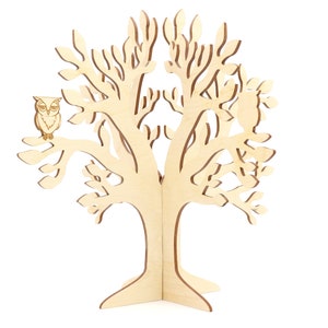 wooden jewelry tree decorative Jewellery stand zdjęcie 1