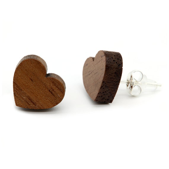Orecchini In Legno Naturale Donna – 3,6 Cm Con Gancio Argento 925 – Fatto A Mano In Germania – Quercia - 6