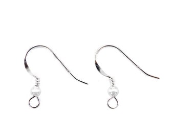 Earwire Earrings Blanks 100% Sterling Silver 925 I DIY Earrings Jewelry Same Crafting I Fish Hook Jewelry Making