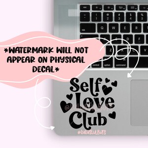 Mirror Decal | Self Love Club Decal | Vinyl Sticker | Mirror Affirmation | Vinyl Decal | Mirror Sticker | Positive Affirmation