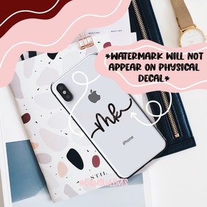 Personalized Initial Vinyl Sticker | Decal Stickers | Vinyl Sticker | Sticker For Water Bottle | Monogram Decal | Vinyl Name Decal