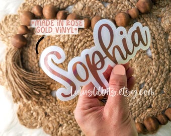 Personalized Name Vinyl Decal | Laptop, Water Bottle Sticker