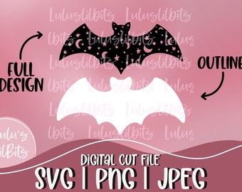 Bat SVG File | Halloween Cricut Cut File (Digital Download)