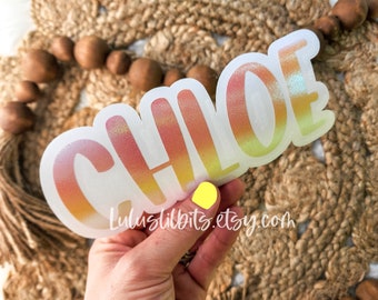 Personalized Name Vinyl Decal | Laptop, Water Bottle Sticker